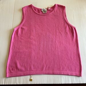 Lilly Pulitzer pink knit tank/shell